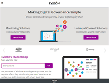 Tablet Screenshot of evidon.com